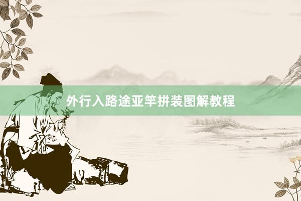 外行入路途亚竿拼装图解教程